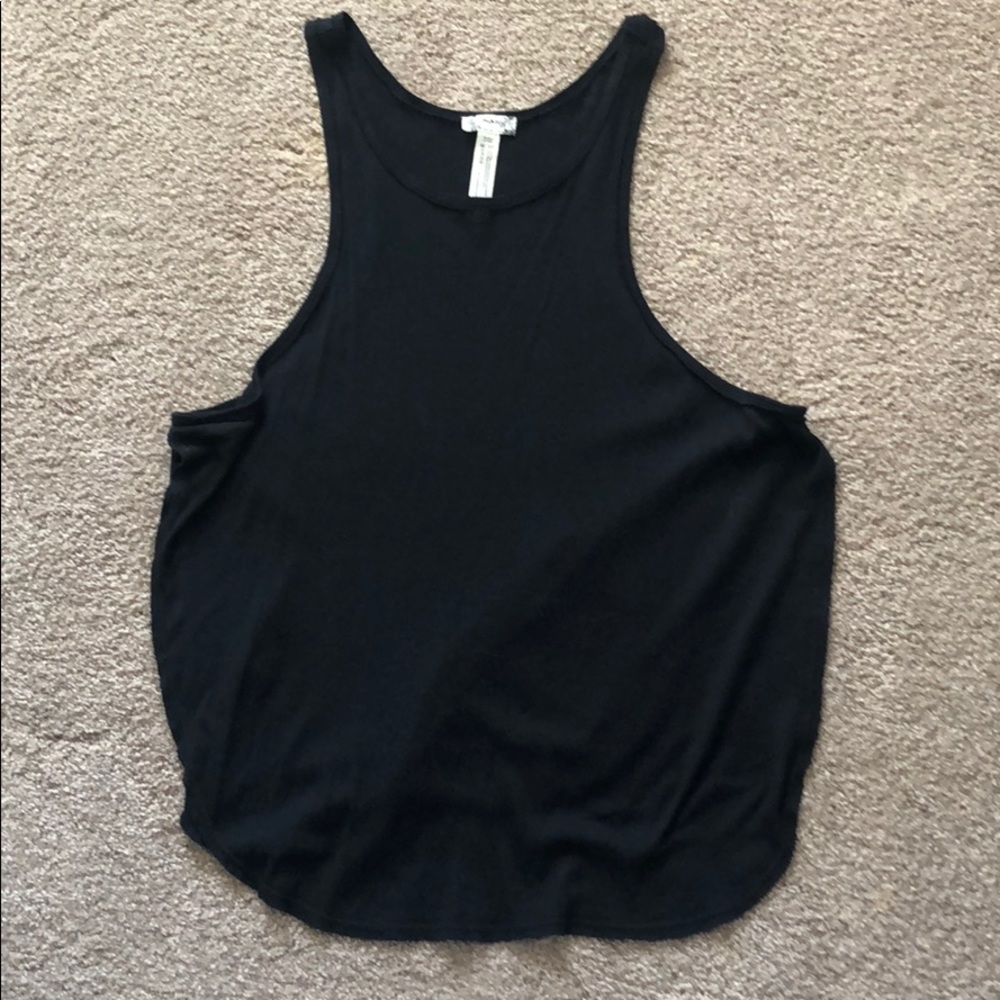 Black freepeople tank with side slits